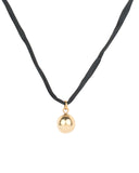ESFERA CHARM NECKLACE jewelry, Kendall Conrad Black Gold Plated 