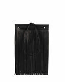 GIRONA FRANJA FRINGE BAG in Black Napa leather fringe bag Kendall Conrad   