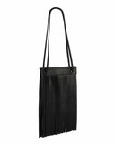 GIRONA FRANJA FRINGE BAG in Black Napa leather fringe bag Kendall Conrad   