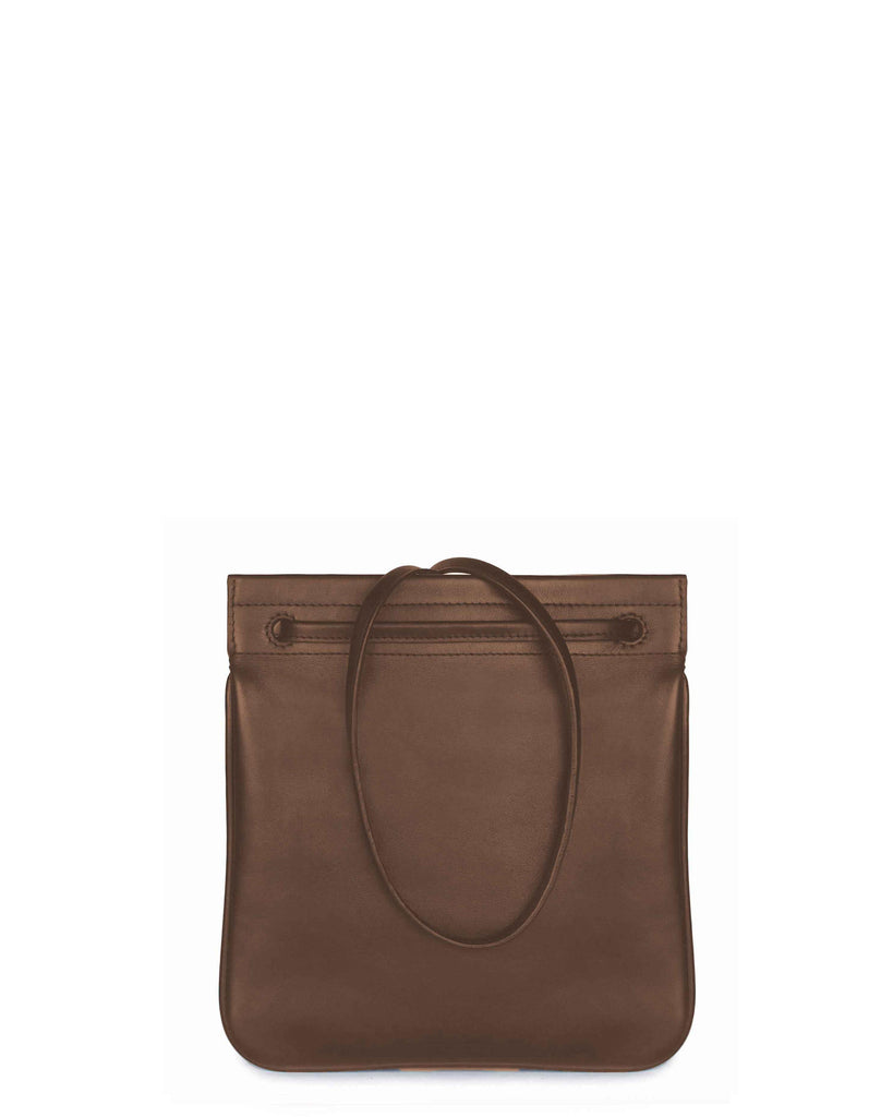 GIRONA II SHOULDER AND CROSSBODY BAG in Umber Napa small leather bag Kendall Conrad   