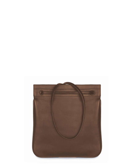 GIRONA II SHOULDER AND CROSSBODY BAG in Umber Napa small leather bag Kendall Conrad   