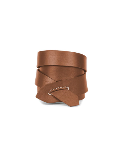 GIRONA WRIST WRAP in Sienna Napa leather bracelet Kendall Conrad   