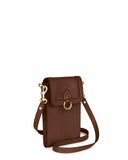 GITANA MINI + BELT BAG in Umber Napa small phone case bag Kendall Conrad   