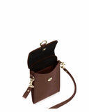 GITANA MINI + BELT BAG in Umber Napa small phone case bag Kendall Conrad   