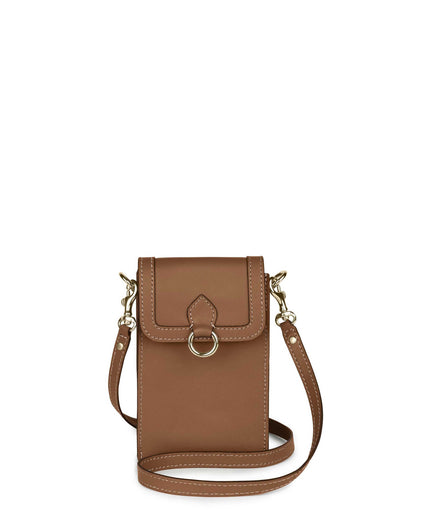 GITANA MINI + BELT BAG in Sienna Napa small phone case bag Kendall Conrad   