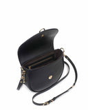 GITANA V SADDLEBAG in Black Napa small leather bag Kendall Conrad   