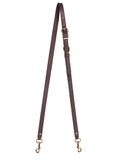 1/2"  SWIVEL CROSSBODY STRAP in Chocolate Napa bag strap Kendall Conrad   