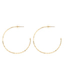 POUNDED HOOP EARRINGS gold Kendall Conrad Gold Plated  