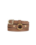 1/2" RING BELT in Sienna Napa skinny belt Kendall Conrad   