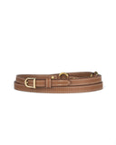 1/2" RING BELT in Sienna Napa skinny belt Kendall Conrad   