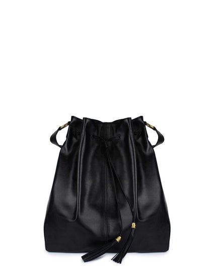L'AVENTURA II BUCKET BAG in Black Napa leather bag Kendall Conrad   