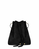 L'AVENTURA II BUCKET BAG in Black Suede leather bag Kendall Conrad   
