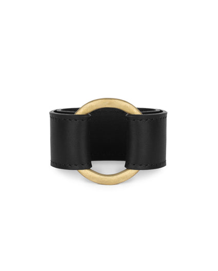 MAJA II CUFF in Black Napa leather bracelet Kendall Conrad   