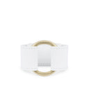 MAJA II CUFF in White Napa leather bracelet Kendall Conrad   