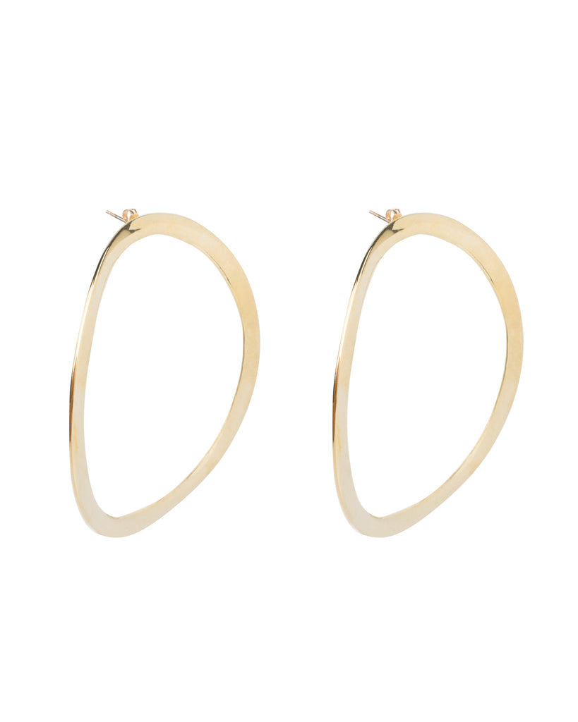 MAJA HOOP EARRINGS jewelry, Kendall Conrad Brass  
