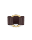MAJA II CUFF in Chocolate Napa leather bracelet Kendall Conrad   