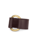 MAJA II CUFF in Chocolate Napa leather bracelet Kendall Conrad   