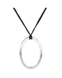 MAJA LONG PENDANT jewelry, Kendall Conrad Sterling Silver/Black  