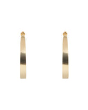 NAKED THIN HOOP EARRINGS jewelry, Kendall Conrad Gold Plated  
