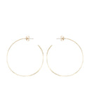 NAKED THIN HOOP EARRINGS jewelry, Kendall Conrad   