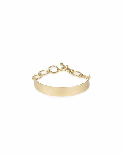 NAKED TOGGLE CHAIN BRACELET jewelry, Kendall Conrad Brass  