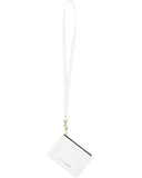 NECK STRAP in White Napa Leather leather Kendall Conrad   