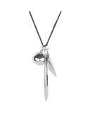 OBLIQUE PENDANT II jewelry, Kendall Conrad Sterling Silver Natural Brown 