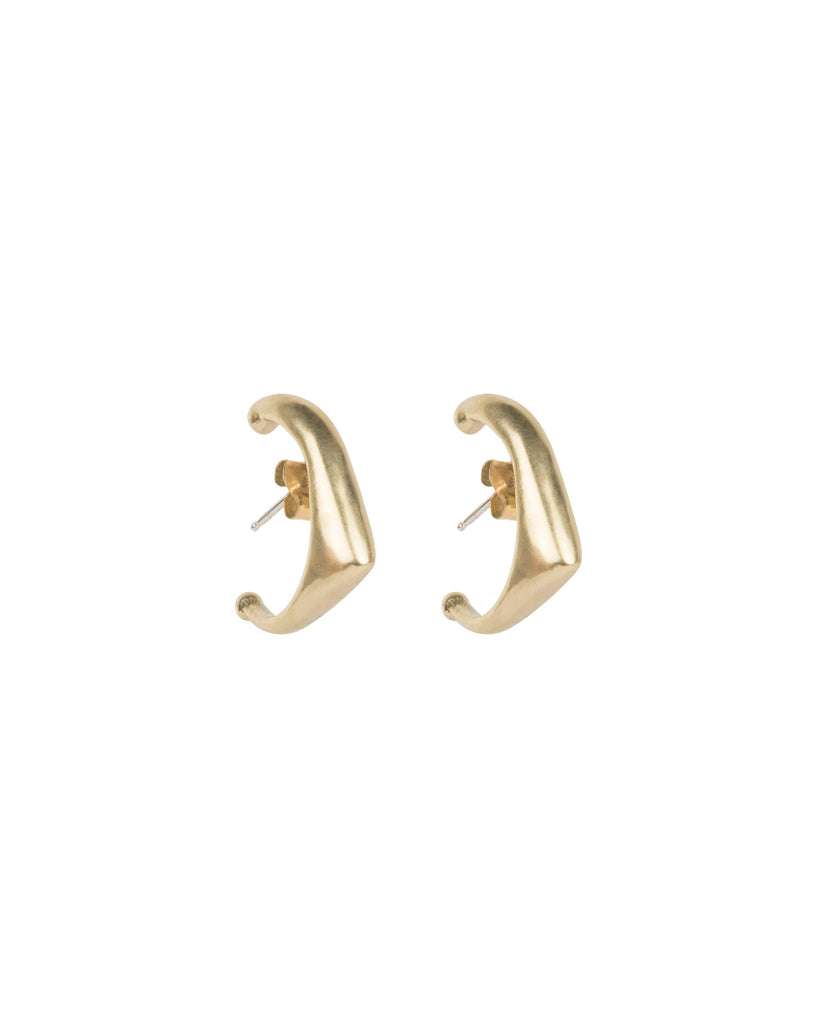 OBLIQUE POST EARRINGS jewelry, Kendall Conrad Brass  