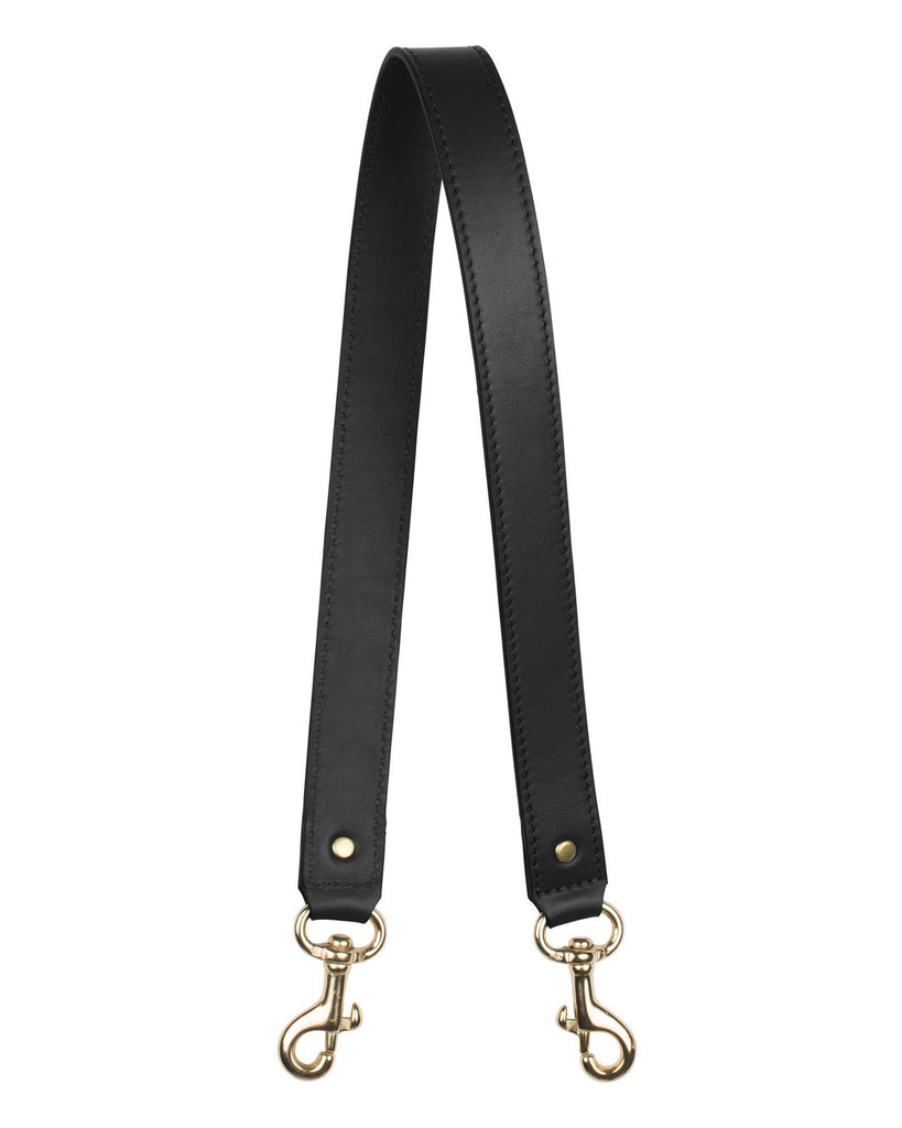 1" SWIVEL SHOULDER STRAP in Black Napa bag strap Kendall Conrad   