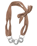 CHAIN RIBBON BRACELET bracelet Kendall Conrad Sterling Silver Light Brown 