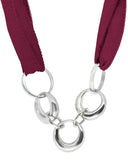 CHAIN RIBBON BRACELET bracelet Kendall Conrad Sterling Silver Burgundy 