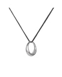 ROUNDED OVAL PENDANT jewelry, Kendall Conrad Sterling Silver Natural Brown 