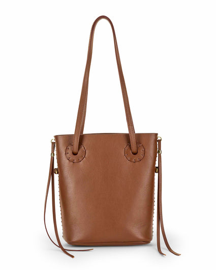 SANCHA BUCKET BAG in Sienna Napa leather Kendall Conrad   
