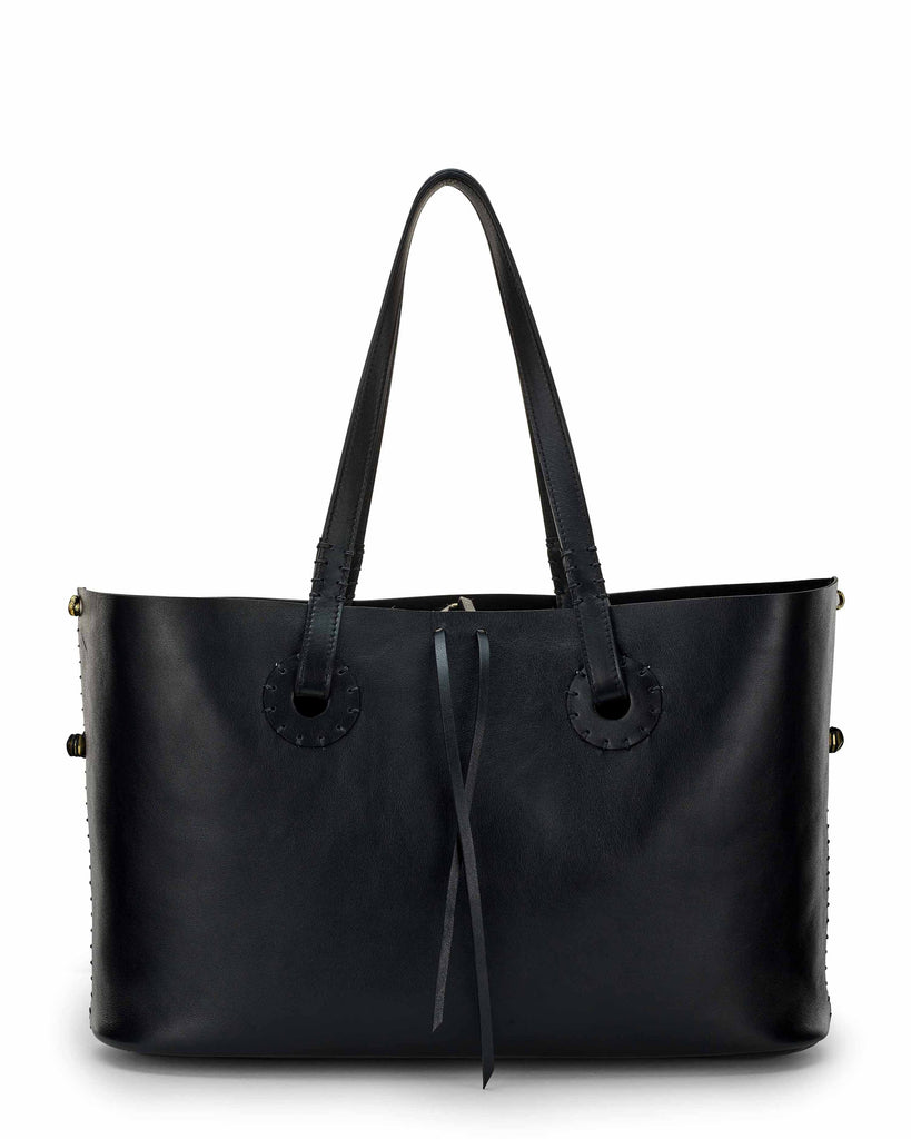 SANCHA EXTRA LARGE TOTE BAG in Black Napa leather Kendall Conrad   