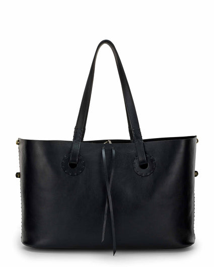 SANCHA EXTRA LARGE TOTE BAG in Black Napa leather Kendall Conrad   