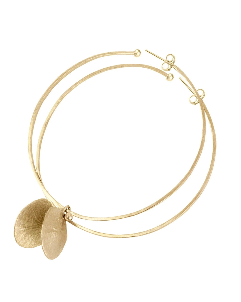 SAND DOLLAR HOOPS jewelry Kendall Conrad Gold Plated  