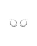 THICK ROUNDED SMALL HOOP EARRINGS earrings Kendall Conrad Sterling Silver  