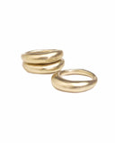 THICK ROUNDED RING II jewelry, Kendall Conrad 6 Gold Plated 