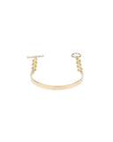 NAKED THIN TOGGLE CHAIN BRACELET jewelry, Kendall Conrad   
