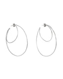 THIN DOUBLE HOOP EARRINGS gold Kendall Conrad   