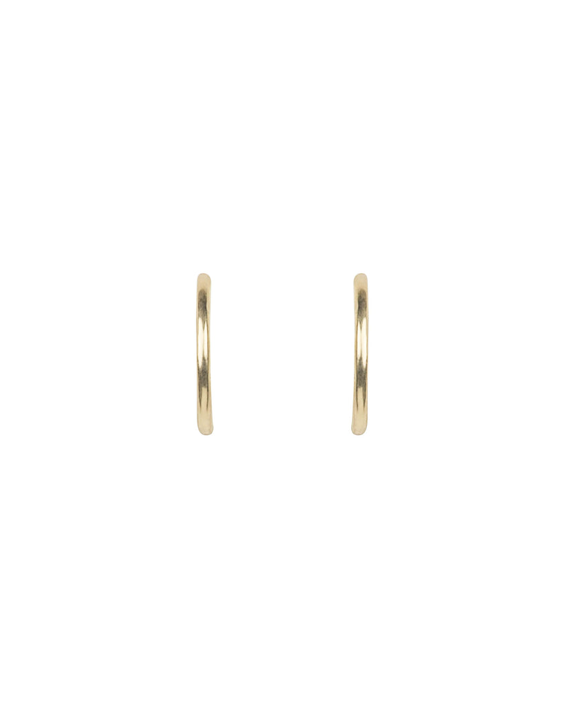 THIN ROUNDED POST EARRINGS jewelry, Kendall Conrad Brass  
