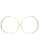 TAPERED THIN HOOP EARRINGS jewelry, Kendall Conrad Brass  