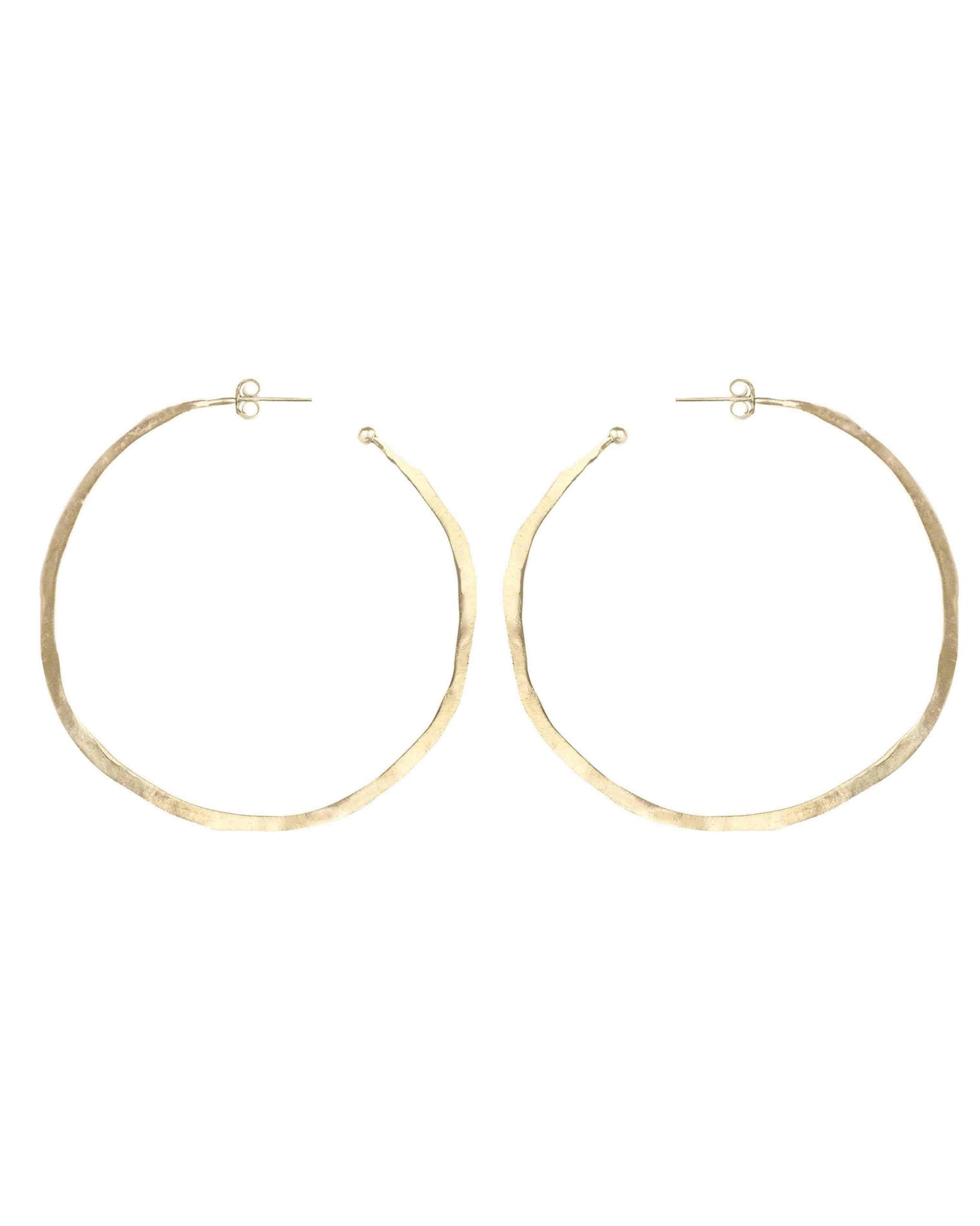 Small Thin Hoop Earring- 14K Gold