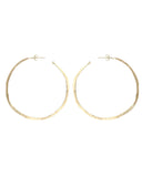 TAPERED THIN HOOP EARRINGS jewelry, Kendall Conrad Gold Plated  
