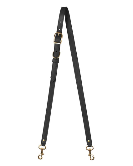 3/4"  SWIVEL CROSSBODY STRAP in Black Napa bag strap Kendall Conrad   