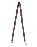 3/4"  SWIVEL CROSSBODY STRAP in Chocolate Napa bag strap Kendall Conrad   