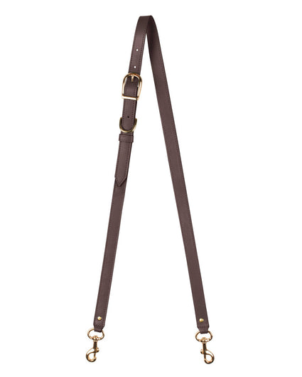 3/4"  SWIVEL CROSSBODY STRAP in Chocolate Napa bag strap Kendall Conrad   