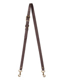 3/4"  SWIVEL CROSSBODY STRAP in Chocolate Napa bag strap Kendall Conrad   