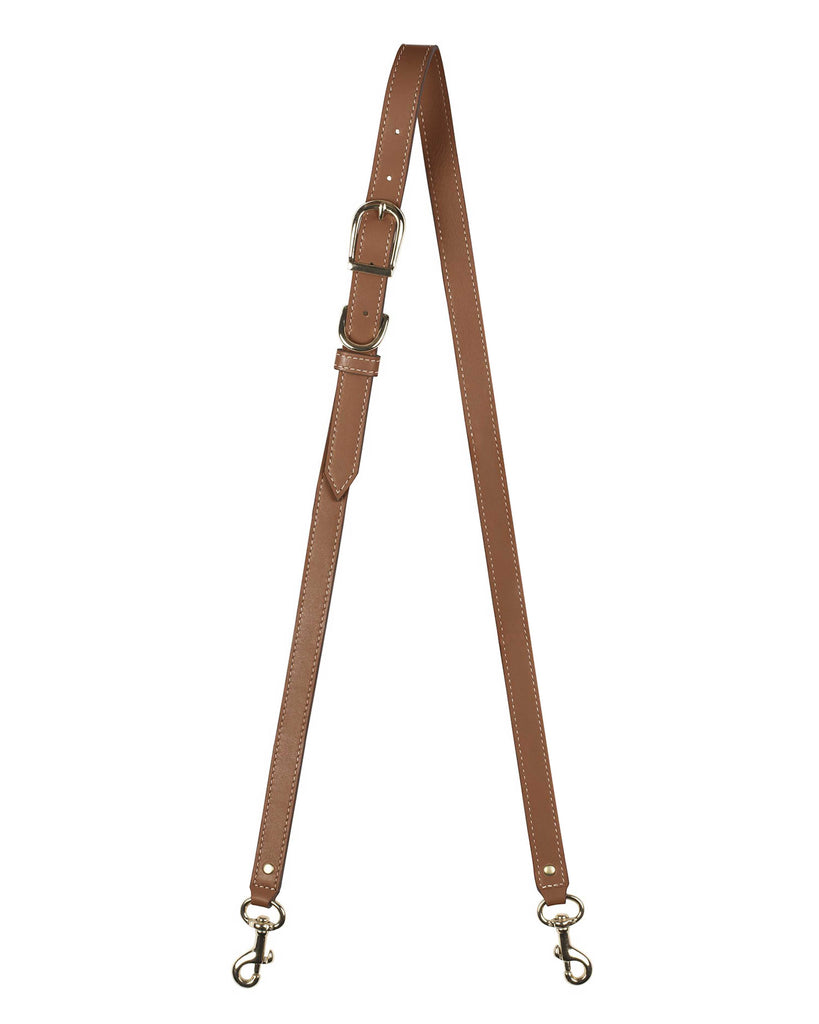 3/4"  SWIVEL CROSSBODY STRAP in Sienna Napa bag strap Kendall Conrad   