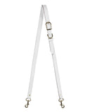 3/4"  SWIVEL CROSSBODY STRAP in White Napa bag strap Kendall Conrad   